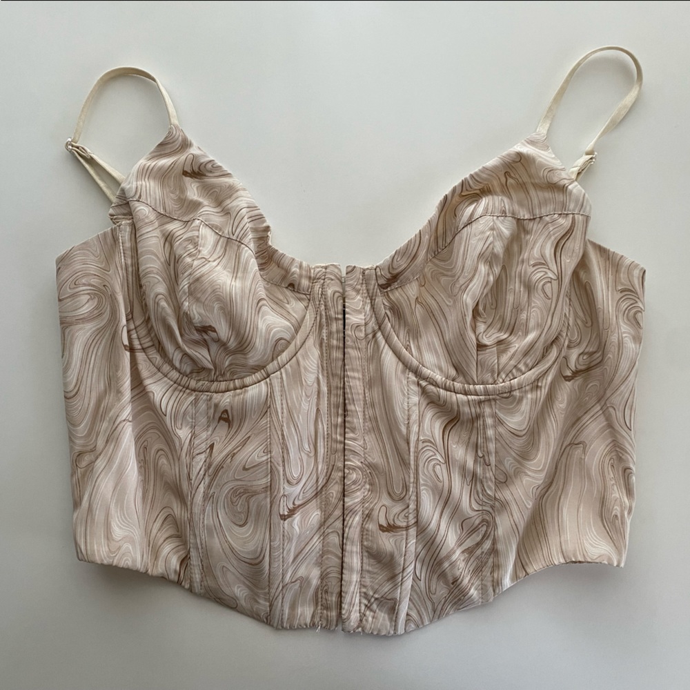 Marble Cream Windsor Corset Top